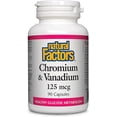 thumbnail image 1 of Suplemento Natural Factors de cromo y vanadio 125 mcg 90 cápsulas, 1 of 3