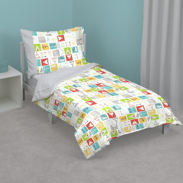 Teepee 4 Piece Toddler Bed Set By Zutano Walmart Com Walmart Com