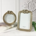 thumbnail image 3 of Abbracc European Rope Photo Frame Rectangular Gift for Birthday Gallery Family 6 inches, 3 of 3
