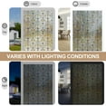 thumbnail image 7 of 3D Stained Glass Window Film, Decorative Window Privacy Film for Bathroom,Front Door,Home, Sun Blocking Heat Control,Static Cling, Golden Ironwork 23.6inch x 70.8inch, 7 of 7