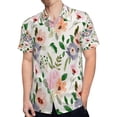 thumbnail image 4 of High Quality Hawaiian Shirts for Men Short Sleeve Aloha Beach Shirt Floral Summer Casual Button Down Shirts Blouses GUICCP, 4 of 7
