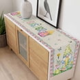 thumbnail image 4 of Easter Table Runner - 60 Inch Long, Kitchen Dining Table Runner Dresser Scarves, Country Gnomes Duck Floral Eggs Pink Buffalo Check Farmhouse Decor for Coffee Tables Wedding Party Banquet, 4 of 8