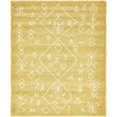 thumbnail image 1 of Unique Loom Rabat Shag Nomade Design Tapis 9' x 12' Rectangle Jaune/ivoire, 1 of 1