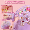 thumbnail image 6 of Joyfy Purple Baseball Cap Gem Art Set for Kids Ages 8-12 ,Creative Arts and Crafts for Girls ,Perfect Christmas Birthday Gift, 6 of 8