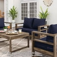 thumbnail image 5 of Kimunuk Outdoor Deep Seat Cushion Set for Patio Furniture, Waterproof & Fade Resistant, 19" L X 19" W X 4" H, Navy Blue, 5 of 6