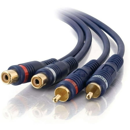 C2G Velocity 6ft Velocity RCA Stereo Audio Extension Cable - audio extension cable - 6 ft