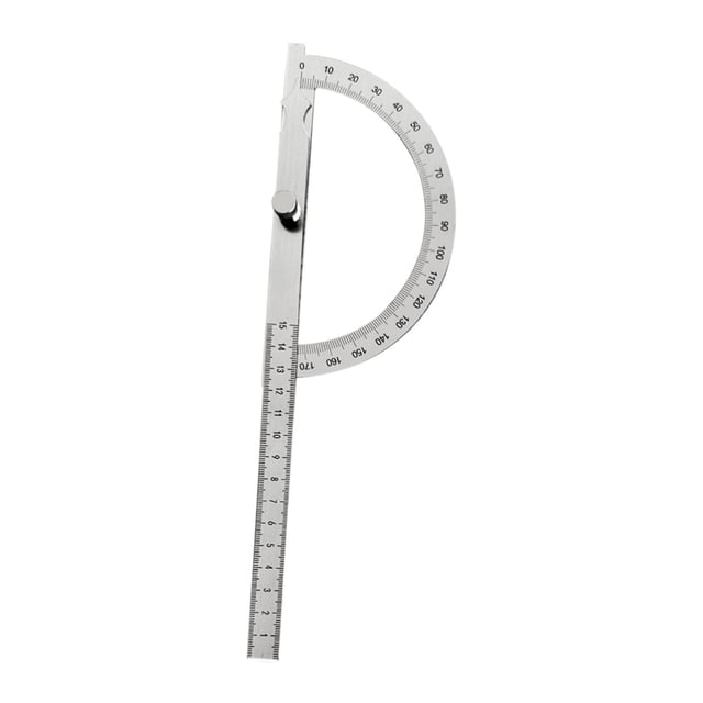 Medidor de ángulos para carpintería, regla de ingletes, transportador ajustable de acero inoxidable Hueco 28x83cm