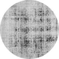 thumbnail image 1 of Ahgly Company Indoor Round Abstract Gray Modern Area Rugs, 3' Round, 1 of 4