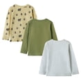 thumbnail image 6 of HILEELANG Toddler Boys（18M-7Y) Shirt 3-Pack Bear Graphic Long-Sleeve Tees Winter Cotton Casual Crewneck T-Shirts Sets 5T, 6 of 11