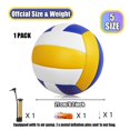 Magicorange Volleyball, 1 Pack Official Size 5 Soft Touch Recreational