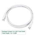 thumbnail image 2 of Unique Bargains T5 T8 LED Tube Connector Cable 1M Male to Male Double End 6 Pack, 2 of 5