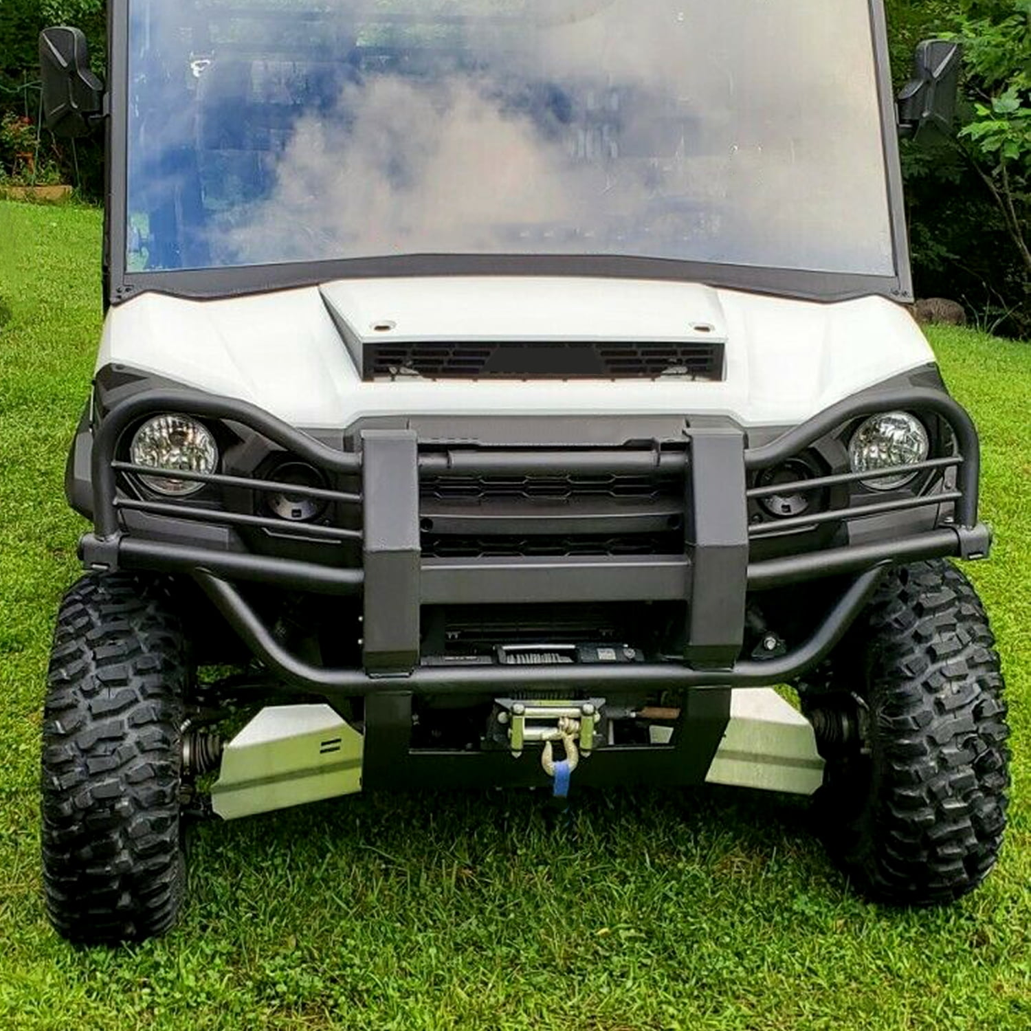 Kojem Front Bumper Brush Grille Guard Winch Mount for 15 16 17 18 19 20 21 22 Kawasaki Mule PRO FX FXT DX DXT 99994-0412