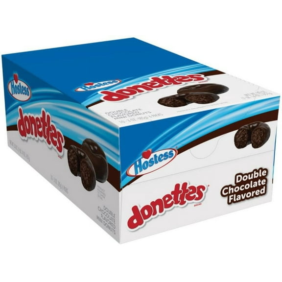 Hostess Double Chocolate Mini Donettes 3oz 10count (PACK OF 6)