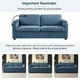 thumbnail image 6 of Timbernest 72.8" Convertible Sofa Bed, 2 in 1 Queen Sleeper Sofa, Modern Corduroy Pull Out Sofa Bed with USB Ports, Cup Holders, Side Pockets, Phone Stand, Navy Blue, 6 of 14