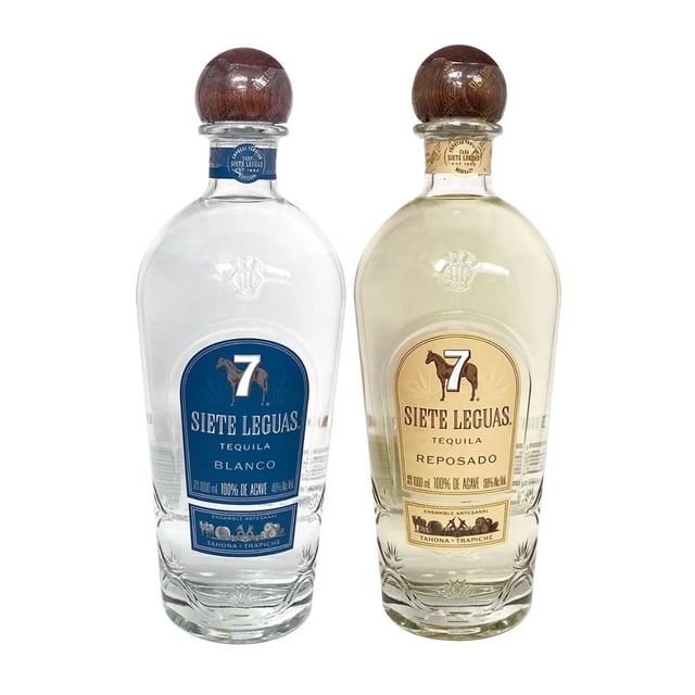 Duo Pack Tequila Siete Leguas Artesanal Blanco y Reposado 1l Siete Leguas Tequila, Blanco, Reposado