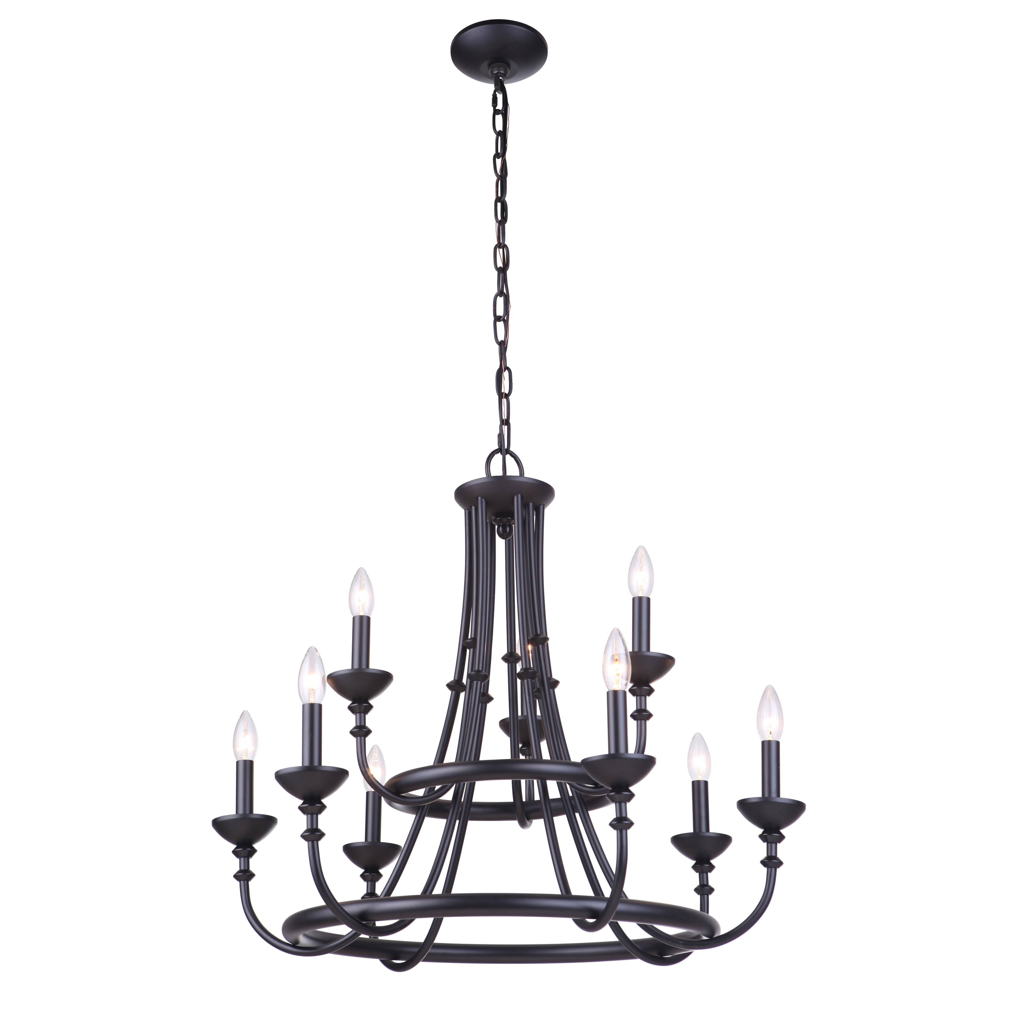 Craftmade Lighting - Nine Light Chandelier - Indoor Ceiling Lighting - Marlowe -