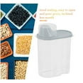 thumbnail image 2 of 1 Pc Large BPA-Free Food Storage Containers with Lid - Perfect for Storing Flour, Sugar, Grains, Rice, Cereals, and Baking Supplies for Better Kitchen Organization, 5.9x8.7 Inch, White, 2 of 5