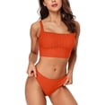 thumbnail image 2 of Charmo Push Up Bikini Swimsuits for Women Cropped Bikini Top Two Pieces Bathing Suits, 2 of 8