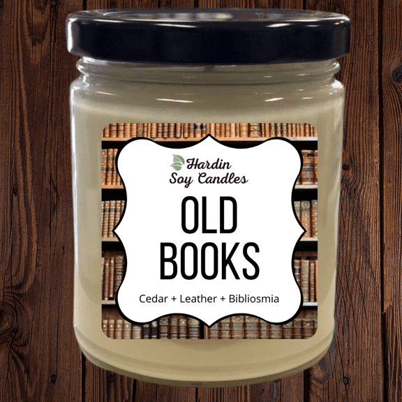 Old Books Soy Candle