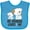 Turquoise, variant on Inktastic My Grandad Loves Me Grandson Puppy Boys Baby Bib