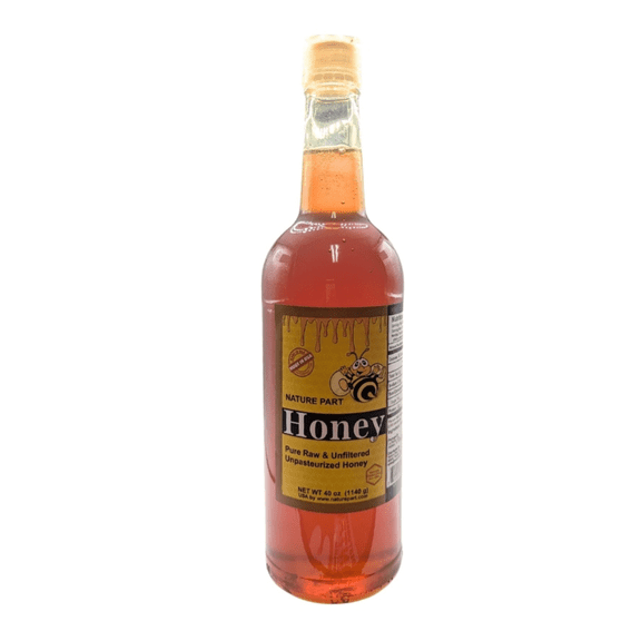 Nature Part Raw Unfiltered Honey 40 oz Glass Jar