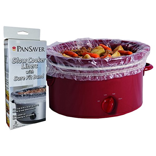 PanSaver 24 Pack Disposable Slow Cooker Liners Crockpot Liners Small