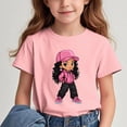 thumbnail image 2 of GreatBaby T-shirt Respirant pour Enfants avec Manches Courtes pour Garçons Filles Rentrée des Classes Saison Col Rond Manches Courtes Hauts Décontractés Polyvalents pour Extérieur (Rose2,7 Ans), 2 of 7
