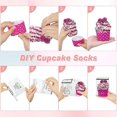 thumbnail image 5 of Calcetines cálidos de invierno para mujer, regalos para cupcakes, calcetines esponjosos, zapatillas peludas, calcetines suaves para cupcakes, calcetines de Navidad policromados, 5 of 5
