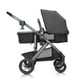 thumbnail image 4 of Sistema de viaje Evenflo Pivot Suite con asiento infantil para automóvil LiteMax con barra antirrebote Devon Grey, 4 of 5