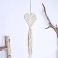 thumbnail image 4 of Necvior Heart Shaped Macrames Cotton Rope Wall Hangings Tapestrys Tassels Home Decors, 4 of 9