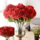 thumbnail image 1 of Cabezas Hortensia Hermosa Flor Artificial Ramo Ramo Decoración de Boda en Casa (Rojo) Xemadio SNFLD1701, 1 of 9