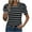 Womens Tops Plus Size-Black, variant on Womens Clothing Homenesgenics Womens Tops Fashion Women's Casual Blouses Striped Printed T-Shirt Throwing Sleeve Round Neck Tops Green S