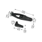 Kenworth Peterbilt Hood Latch Bracket And Catcher Kit -polished Stainless Steel - Foto 6