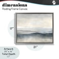 thumbnail image 4 of Stupell Industries Contemporary Muted Horizon Serenity Gray Floating Frame Canvas Art, 21 x 17, by Riley B, 4 of 8