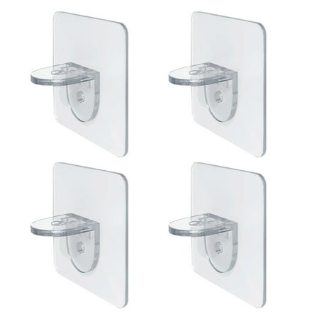 

LADAEN 4Pack Of Punch-Free Shelf Support Nails Made Of High Quality Material Which Means It Can Be Finished Installation Without Wall Damage