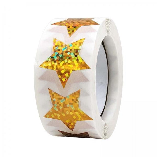 6x 500x Pegatinas de Estrellas Decorativas Hechas a Mano Pegatinas de Sellado de Regalo Brillante Pegatinas de Bricolaje Etiquetas Pegatinas de Incent 6 piezas