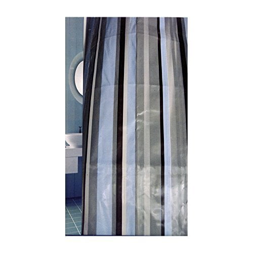 XDDJA Carnation and Resin Blue Stripes Shower Curtain Waterproof Polyester Fabric Shower Curtain Size 60x72 inches