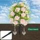 thumbnail image 5 of Arreglo floral de rosas artificiales con estaca | Decoración floral multicolor | Eucalipto y vegetación de plástico de 55 x 30 cm | Decoración para jardín, patio y hogar, 5 of 6