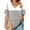 Light Gray #01, variant on TQWQT Women Plus Size Tops Sexy Summer Short Sleeve Tee Shirt Tops Striped Color Block Graphic Tees V Neck Criss Cross Shirts Loose Casual Clothes for Women L