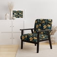 thumbnail image 2 of Designart "Twilight Serenity In The Tropics I" Chaise d'Appoint Tropicale Dorée - Fauteuil Tropical pour Chambre, 2 of 7