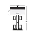 thumbnail image 2 of SAFAVIEH Greek Key 28 in. H Mid-Century Table Lamp, Black, Set of 2, 2 of 9