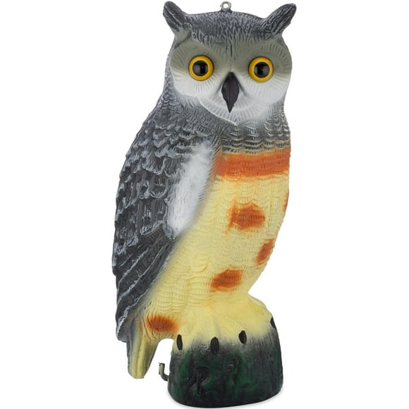 Plastic Owls Scare Birds Away