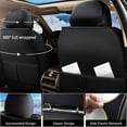 thumbnail image 3 of DIKSOAKR Winter Car Seat Covers Fit for Volkswagen Jetta 2008-2024 2025 Plush Warm Automotive Front Seat Covers Soft Fuzzy Seat Cushion Protector (2 Seat,Black), 3 of 7