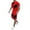 Red, variant on Beach Outfits for Men Short Sleeve Crewneck Summer T Shirt and Drawstring Casual Track Shorts Set(Red,2XL)