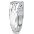 thumbnail image 4 of Everly Men's Created Sapphire Sterling Silver Ring, 4 of 8