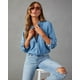thumbnail image 4 of Blusa de mujer, camisas occidentales para mujer, túnica, manga larga, blusas con botones, 4 of 7