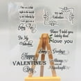 thumbnail image 2 of TRINGKY Happy Valentines Day Silicone Clear Stamp Card Making Envelope Crafting Decor, 2 of 7