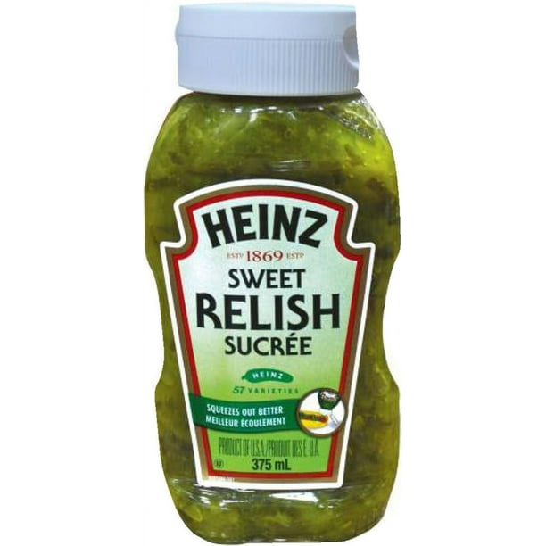 Heinz Sweet Relish 375ml Pack of 12 - Walmart.ca