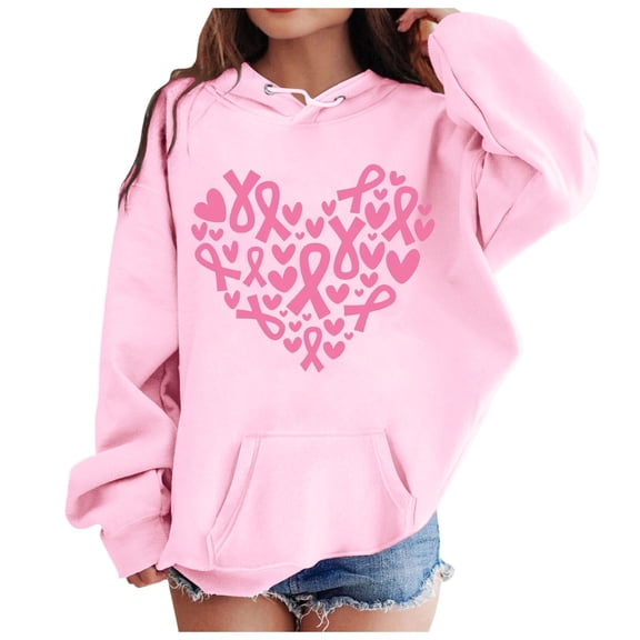 Taybagh Teen Girls Sweatshirts Cool Warm Oversized Girls Hoodie Pullover Heart Graphic Long Sleeve Shirt with Drawstring