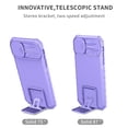thumbnail image 2 of JTCASES for iPhone 11 Case, Sliding Camera Cover & Foldable Kickstand Shockproof Corners Anti-fall Rugged Anti-slip PC TPU Heavy Duty Protective Hybitd Shell - Purple, 2 of 12